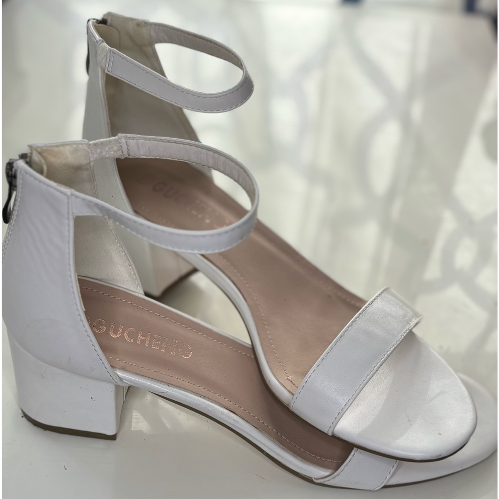 White Block Heel - Picture 6 of 6